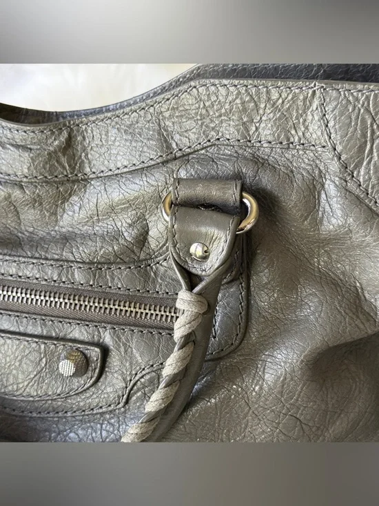 BALENCIAGA CITY BAG GRAY GREY BAG S/S 2016 w/MIRROR SILVER HARDWARE - Picture 2 of 13